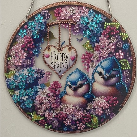 Other - Floral Happy Spring Wall Decor